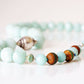 Mint Green Amazonite Necklace with Sterling Silver Accent - Victoria's Jewellery