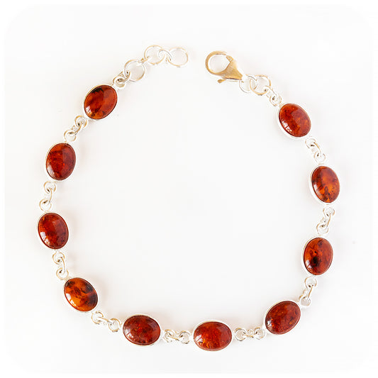 Oval cut Amber Bracelet