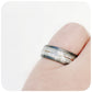 The Arrow, Meteorite Tungsten Mens Ring - 8mm