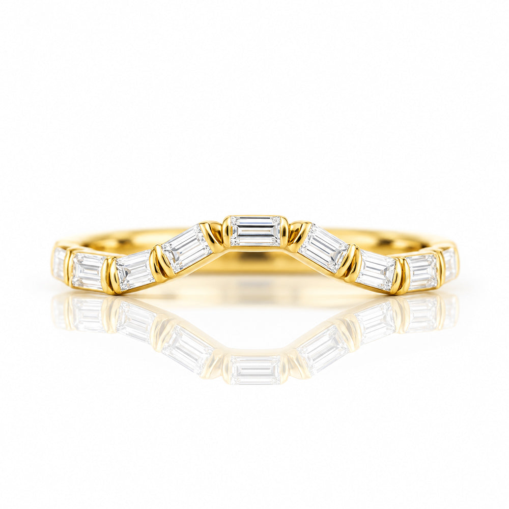Noari, a Baguette cut Wedding Ring - Victoria's Jewellery