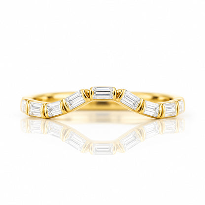 Noari, a Baguette cut Wedding Ring - Victoria's Jewellery