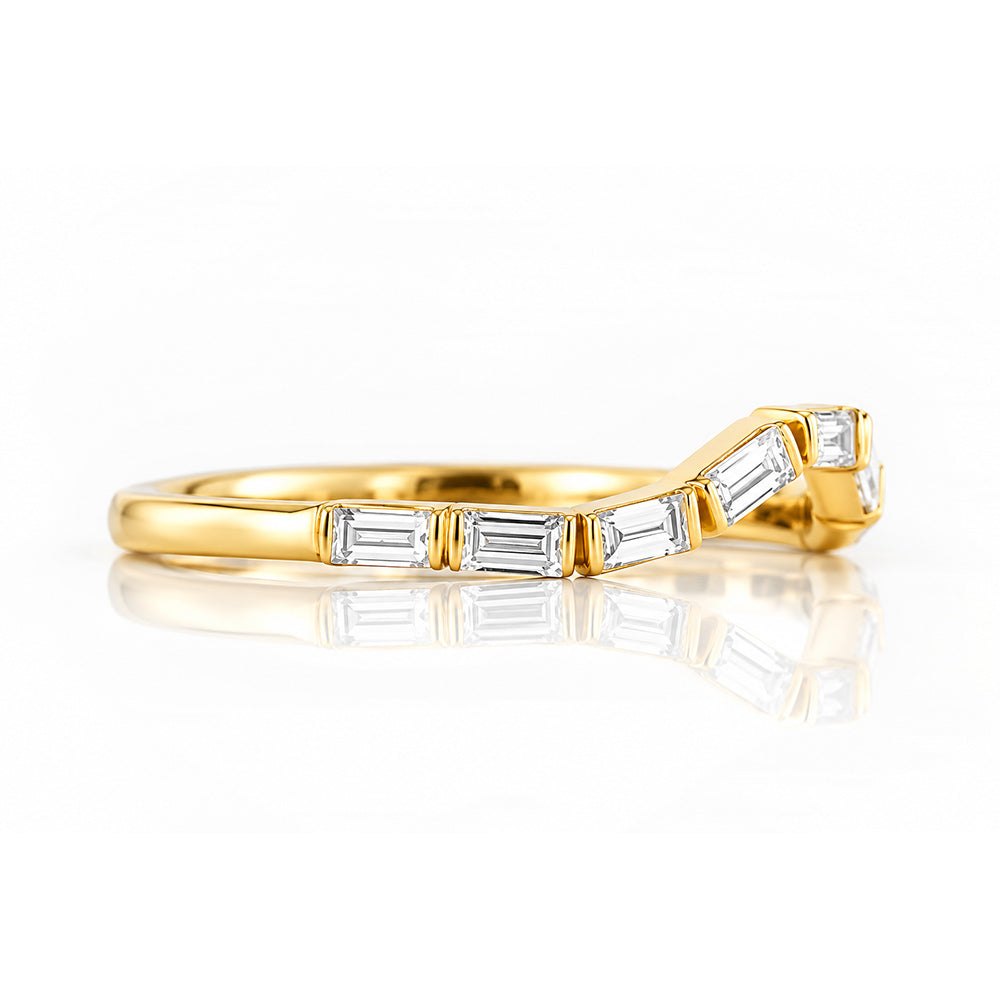 Noari, a Baguette cut Wedding Ring - Victoria's Jewellery