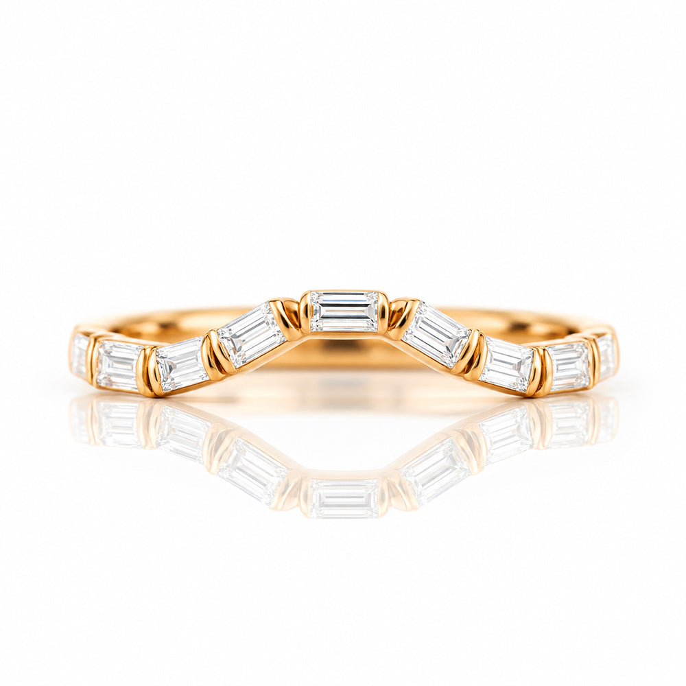 Noari, a Baguette cut Wedding Ring - Victoria's Jewellery
