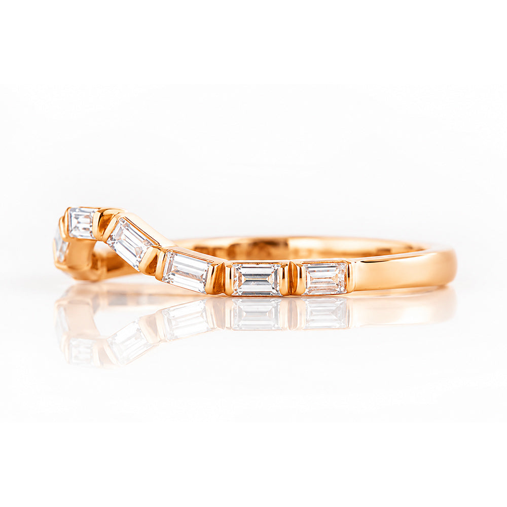 Noari, a Baguette cut Wedding Ring - Victoria's Jewellery