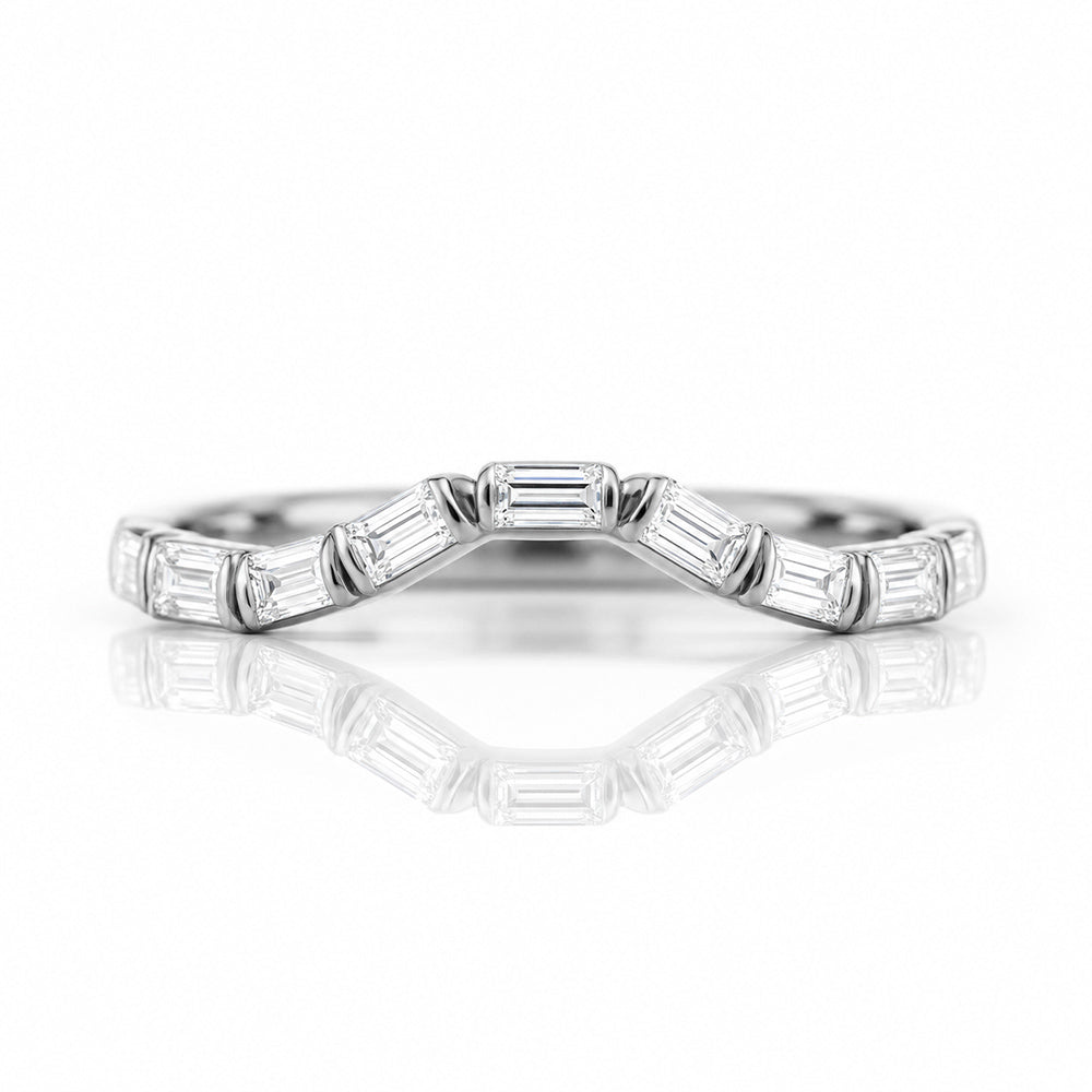 Noari, a Baguette cut Wedding Ring - Victoria's Jewellery