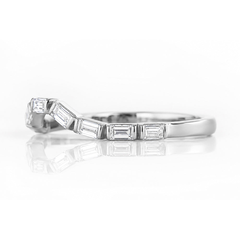 Noari, a Baguette cut Wedding Ring - Victoria's Jewellery