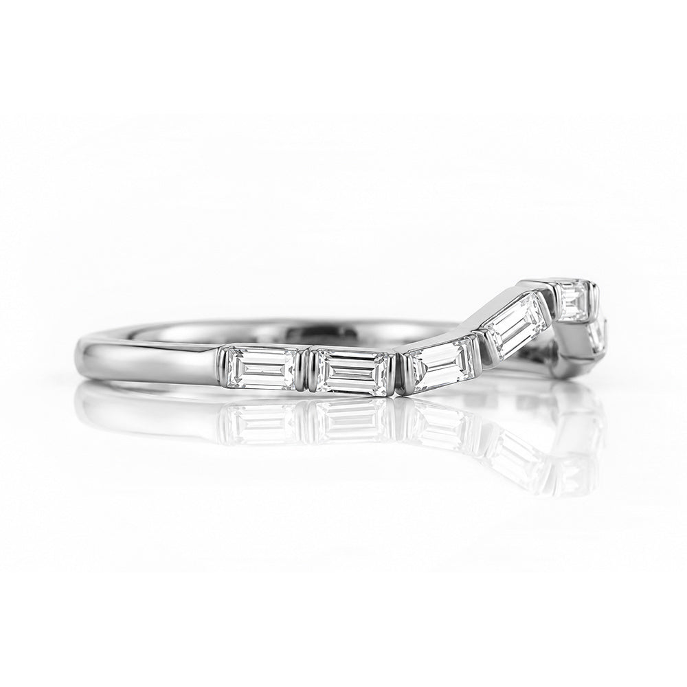 Noari, a Baguette cut Wedding Ring - Victoria's Jewellery