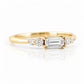 Lila, Baguette cut Lab Diamond Stack Ring