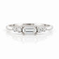 Lila, Baguette cut Lab Diamond Stack Ring