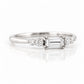 Lila, Baguette cut Lab Diamond Stack Ring