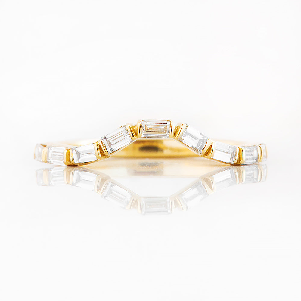 Noari, a Baguette cut Wedding Ring