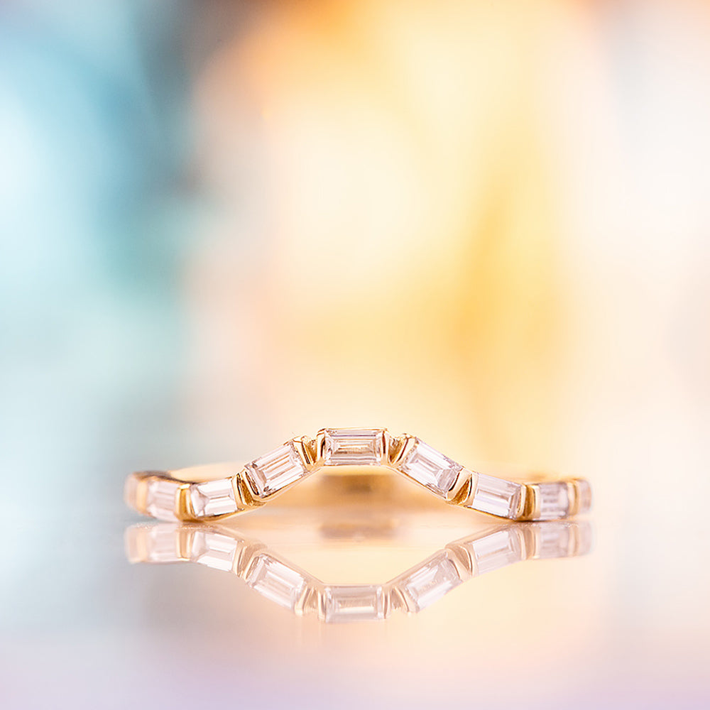 Noari, a Baguette cut Wedding Ring
