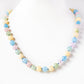 Pink Morganite, Blue, Green and Yellow Beryl Necklace