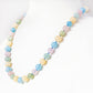 Pink Morganite, Blue, Green and Yellow Beryl Necklace