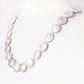 Cream-White Biwa Pearl Coin Necklace