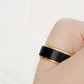 Rufus, Black and Gold Tungsten Men's Wedding Ring
