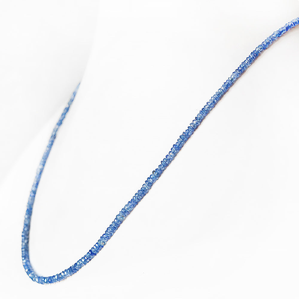 Blue Sapphire Bead Necklace - Victoria's Jewellery