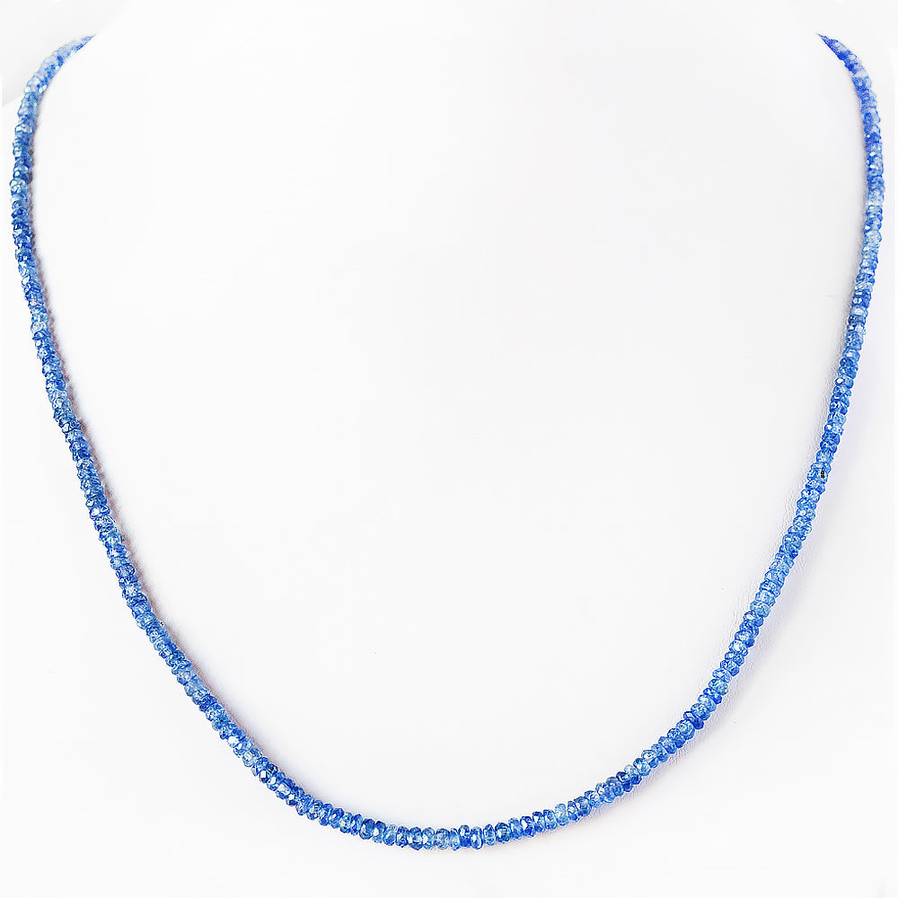 Blue Sapphire Bead Necklace - Victoria's Jewellery