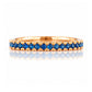 Emma, Blue Sapphire Half Eternity Ring - 1.5mm - Victoria's Jewellery