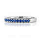 Emma, Blue Sapphire Half Eternity Ring - 1.5mm - Victoria's Jewellery