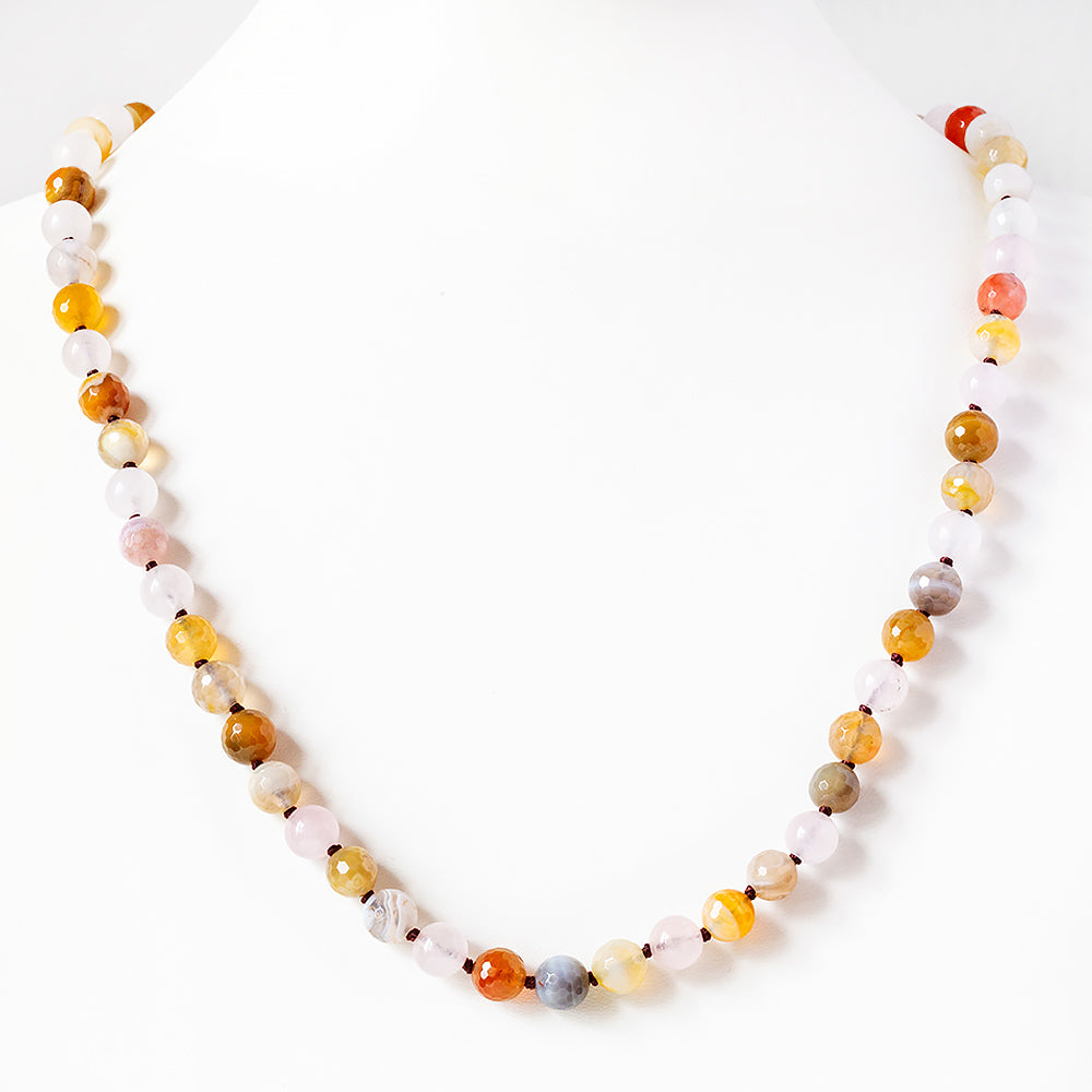 Botswana Agate Bead Necklace