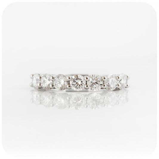Brilliant cut Diamond Half Eternity Anniversary Ring - Victoria's Jewellery