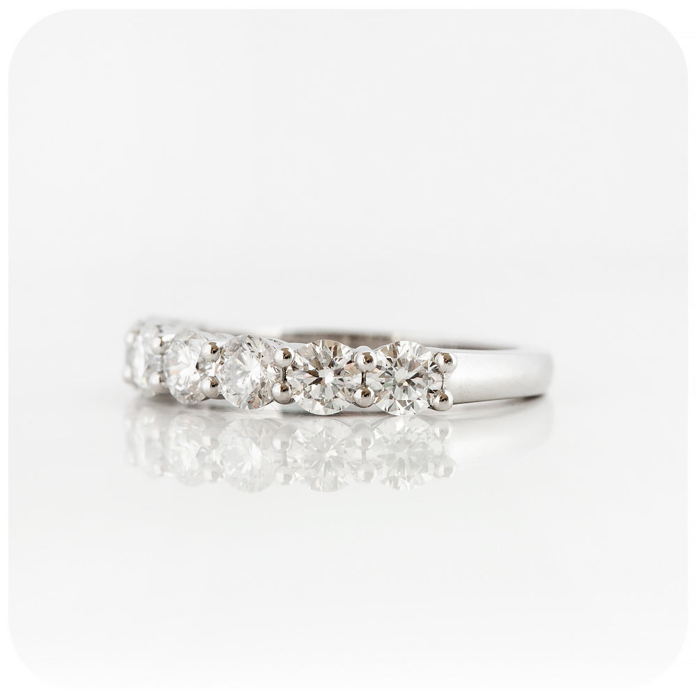 Brilliant cut Diamond Half Eternity Anniversary Ring - Victoria's Jewellery