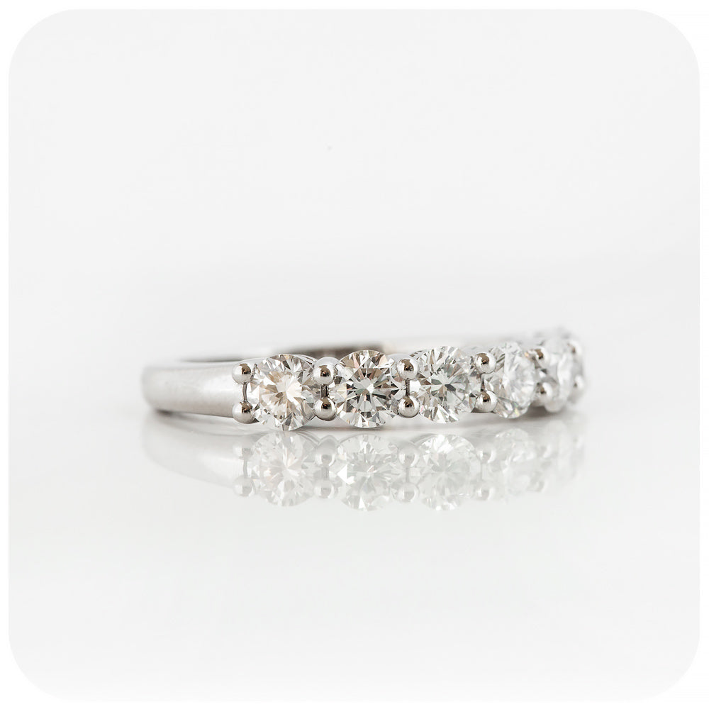 Brilliant cut Diamond Half Eternity Anniversary Ring - Victoria's Jewellery