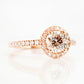 Emily, a Brilliant cut Lab Diamond Halo Engagement Ring