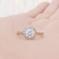 Emily, a Brilliant cut Lab Diamond Halo Engagement Ring