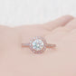 Emily, a Brilliant cut Lab Diamond Halo Engagement Ring