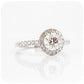 Brilliant round cut Lab Grown Diamond Halo Engagement Wedding Ring - Victoria's Jewellery