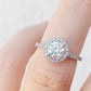 Emily, a Brilliant cut Lab Diamond Halo Engagement Ring
