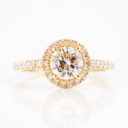Emily, a Brilliant cut Lab Diamond Halo Engagement Ring
