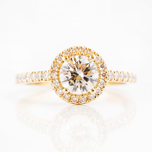 Emily, a Brilliant cut Lab Diamond Halo Engagement Ring