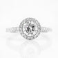 Emily, a Brilliant cut Lab Diamond Halo Engagement Ring
