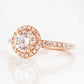 Emily, a Brilliant cut Lab Diamond Halo Engagement Ring