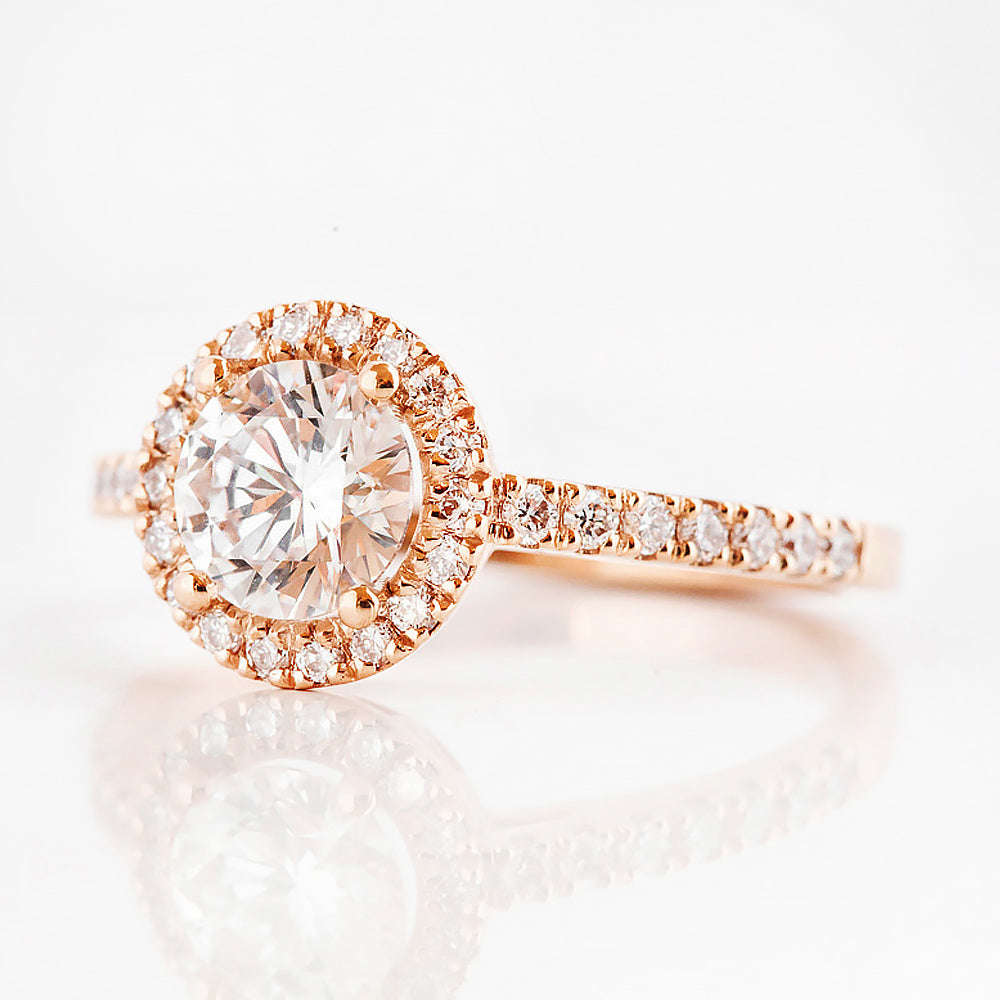 Emily, a Brilliant cut Lab Diamond Halo Engagement Ring