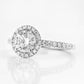 Emily, a Brilliant cut Lab Diamond Halo Engagement Ring