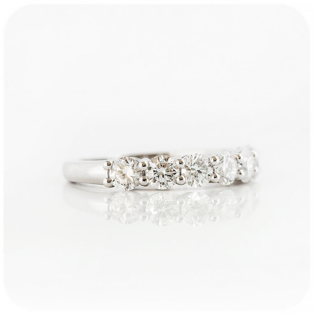 The Seven, a Brilliant cut Lab Diamond Half Eternity Ring - 3.5mm
