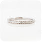 brilliant round cut moissanite half eternity stack wedding band ring - Victoria's Jewellery