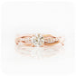 Brilliant round cut Moissanite Infinity style Engagement Wedding Ring - Victoria's Jewellery