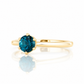 Tulip, a Six Claw London Blue Topaz Ring - Victoria's Jewellery