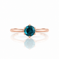 Tulip, a Six Claw London Blue Topaz Ring - Victoria's Jewellery