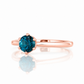 Tulip, a Six Claw London Blue Topaz Ring - Victoria's Jewellery