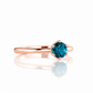 Tulip, a Six Claw London Blue Topaz Ring - Victoria's Jewellery