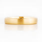 Brushed finish solid yellow gold mens wedding ring - Victoria's Jewellery