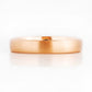 Brushed finish solid rose gold mens wedding ring - Victoria's Jewellery