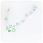 Mint Green Chalcedony sterling silver rope Necklace - Victoria's Jewellery