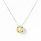 Circle of Life Necklace - Citrine and Sky Blue Topaz
